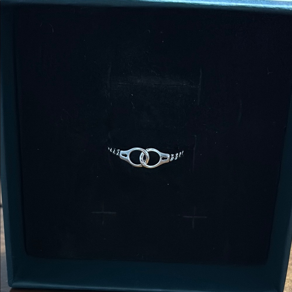 New, Sterling Silver Hand Cuff Ring Size 8